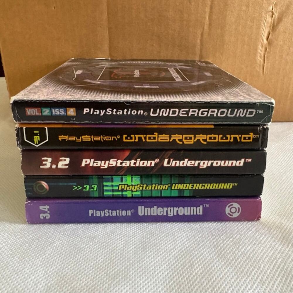 Sony Playstation 1 Underground Magazine 2.4 3.1 3.2 3.3 3.4 CIB Demo 1998/1999